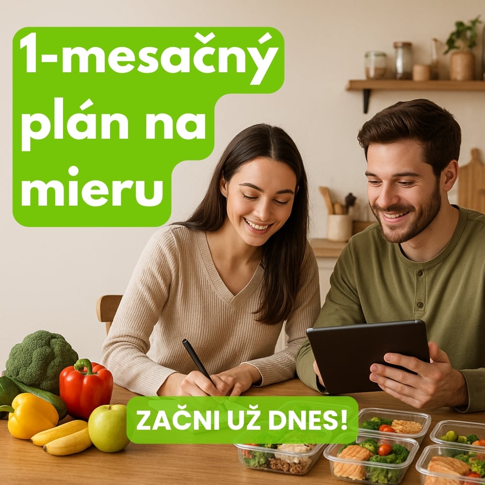 1-mesačný jedálniček a tréningový plán na mieru – zdravé stravovanie.